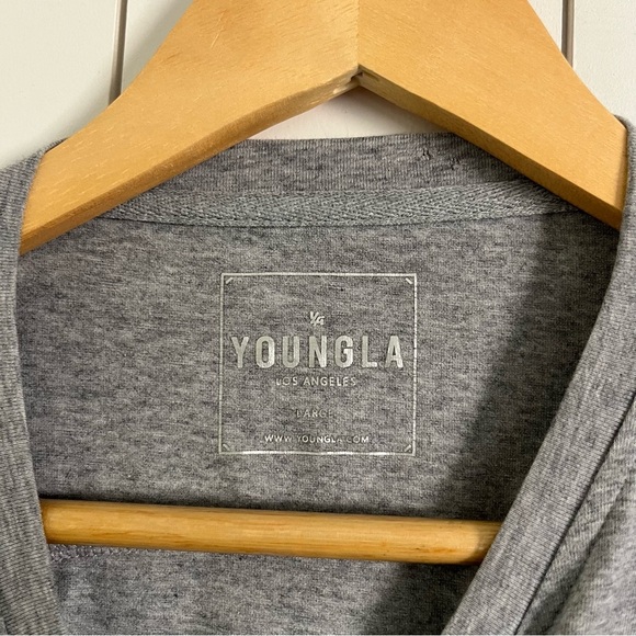 YoungLA Men’s Grey Short Sleeve Tee - Picture 2 of 3